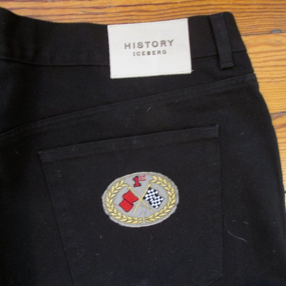 NWT- Iceberg History "Wacky Racers" Muttley Jean size 40 waist, Black denim - Picture 5 of 8